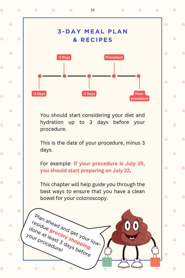 Screenshot of &#39;3-day meal plan and recipes&#39; introduction page from book.